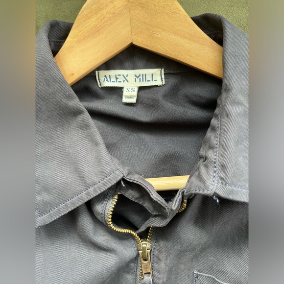 98% cotton Alex Mill jumpsuit, dark grey - Picture 3 of 11